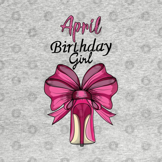 April Birthday Girl by Designoholic